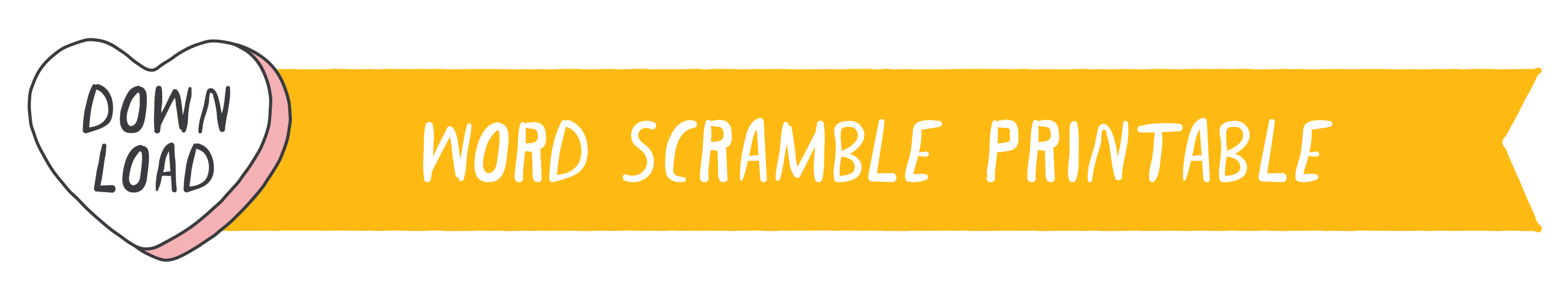 Valentine's Day Scramble Printable