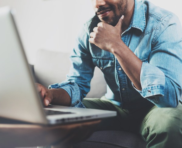 Man-Investing-on- Computer