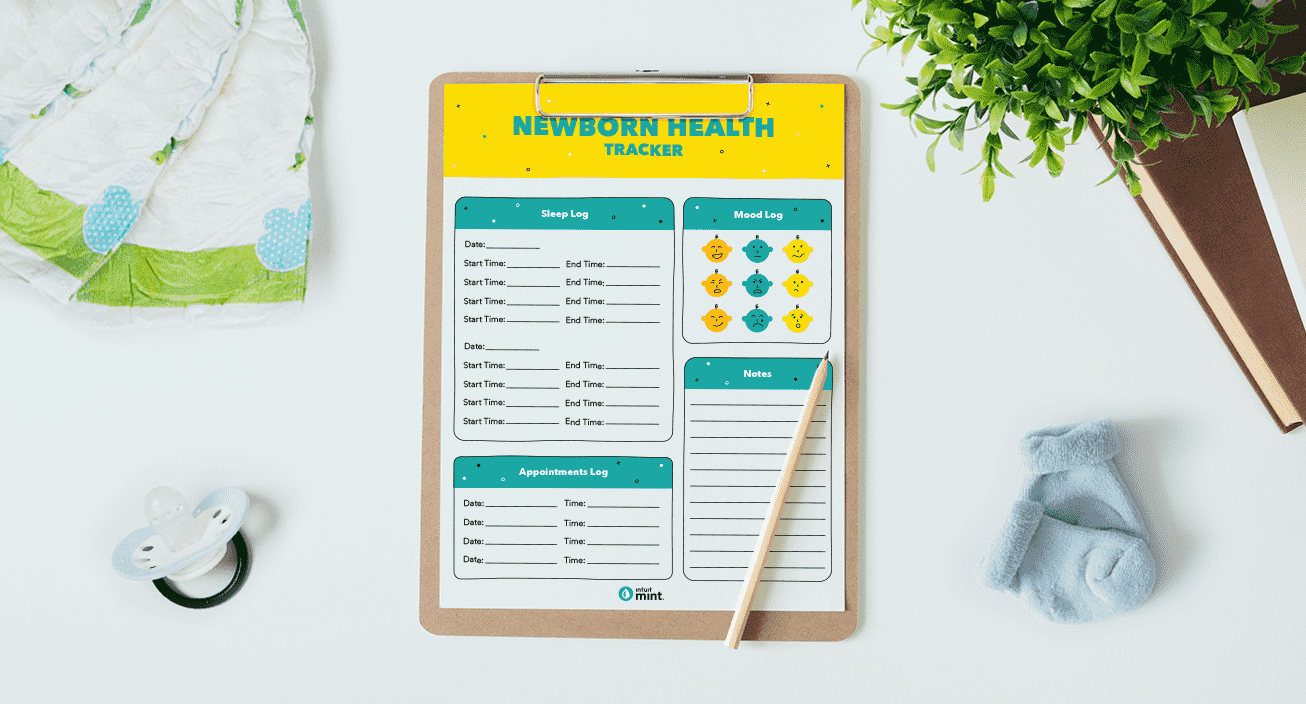 Newborn Health Tracker Mockup