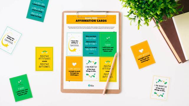 affirmation cards for journaling