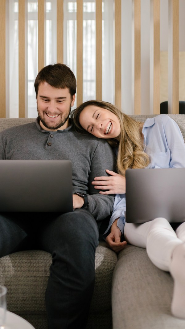 Couple Working From Home