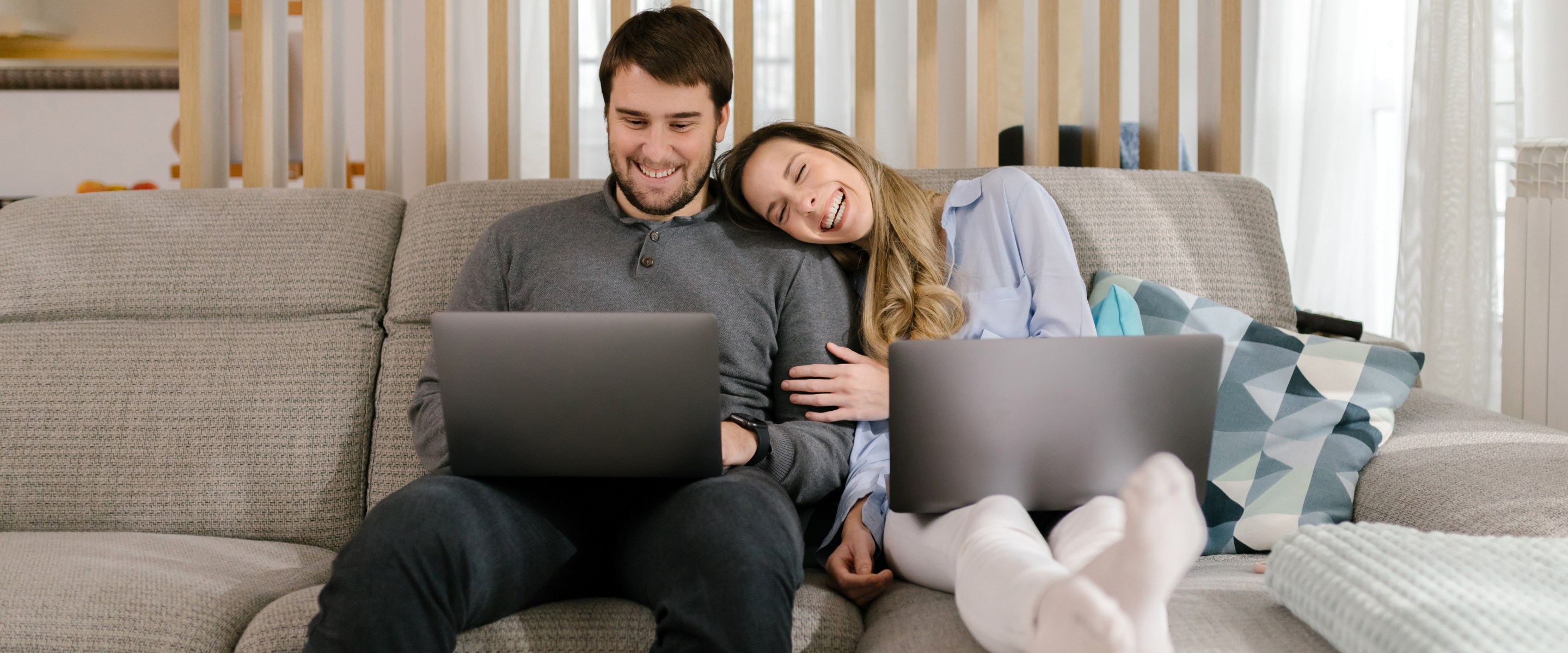 Couple Working From Home